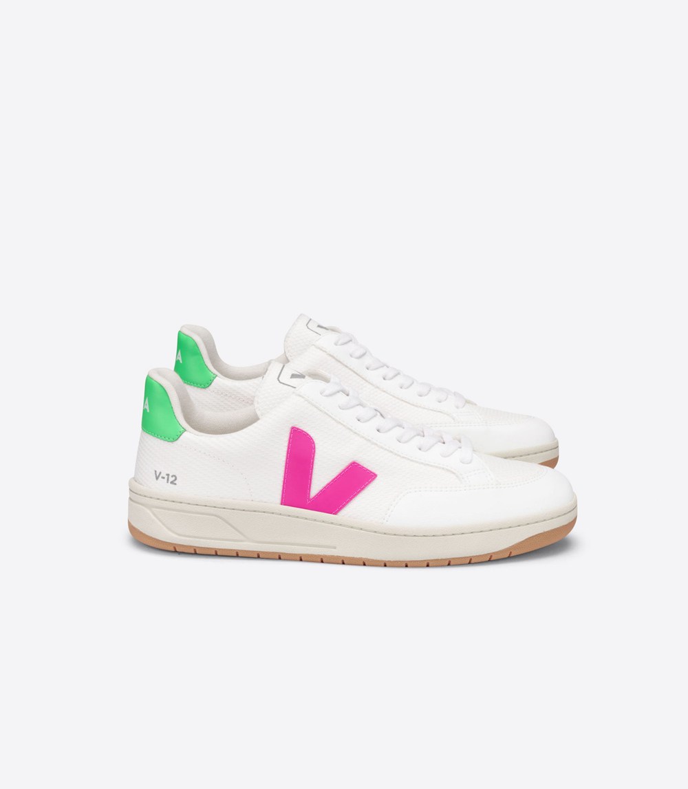 Veja Sneakers Mens - V-12 B-mesh - White - 1753HXRJE